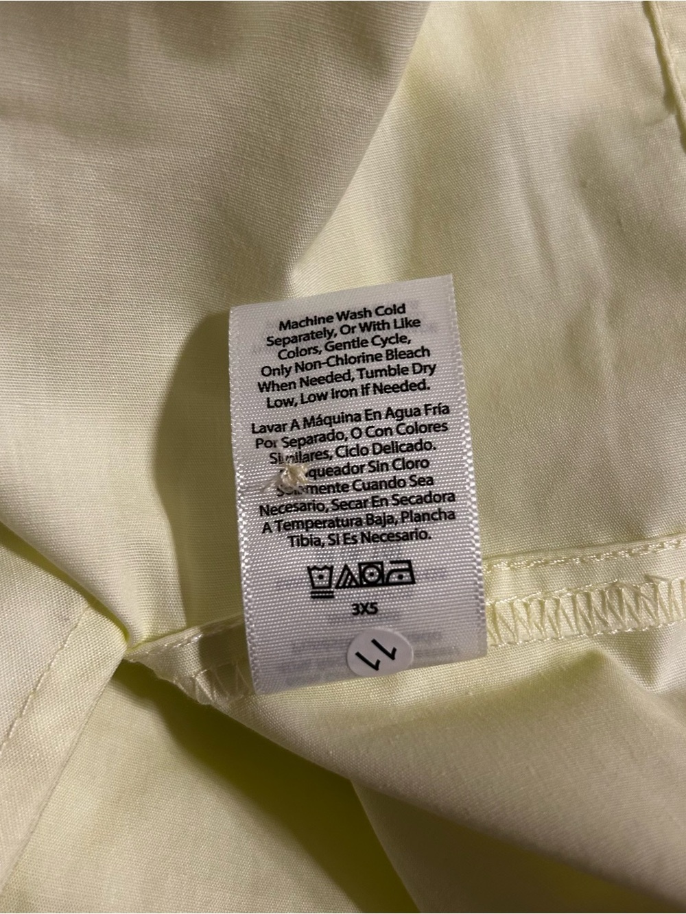 Women’s Medium Tuck-Pleat Yellow Dress with pockets NWT- - Picture 9 of 9